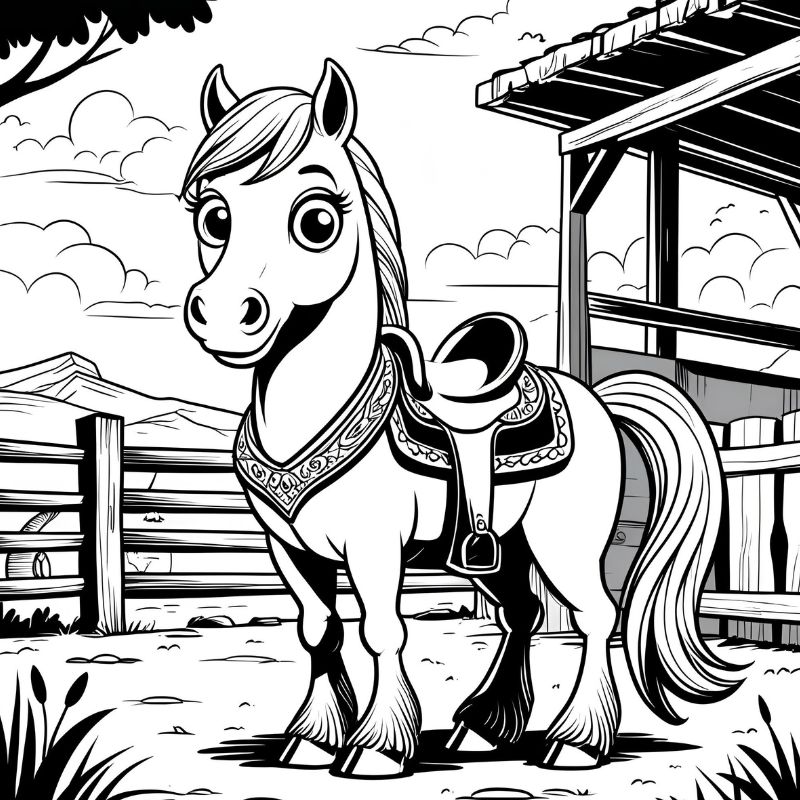 cartoon coloring pages