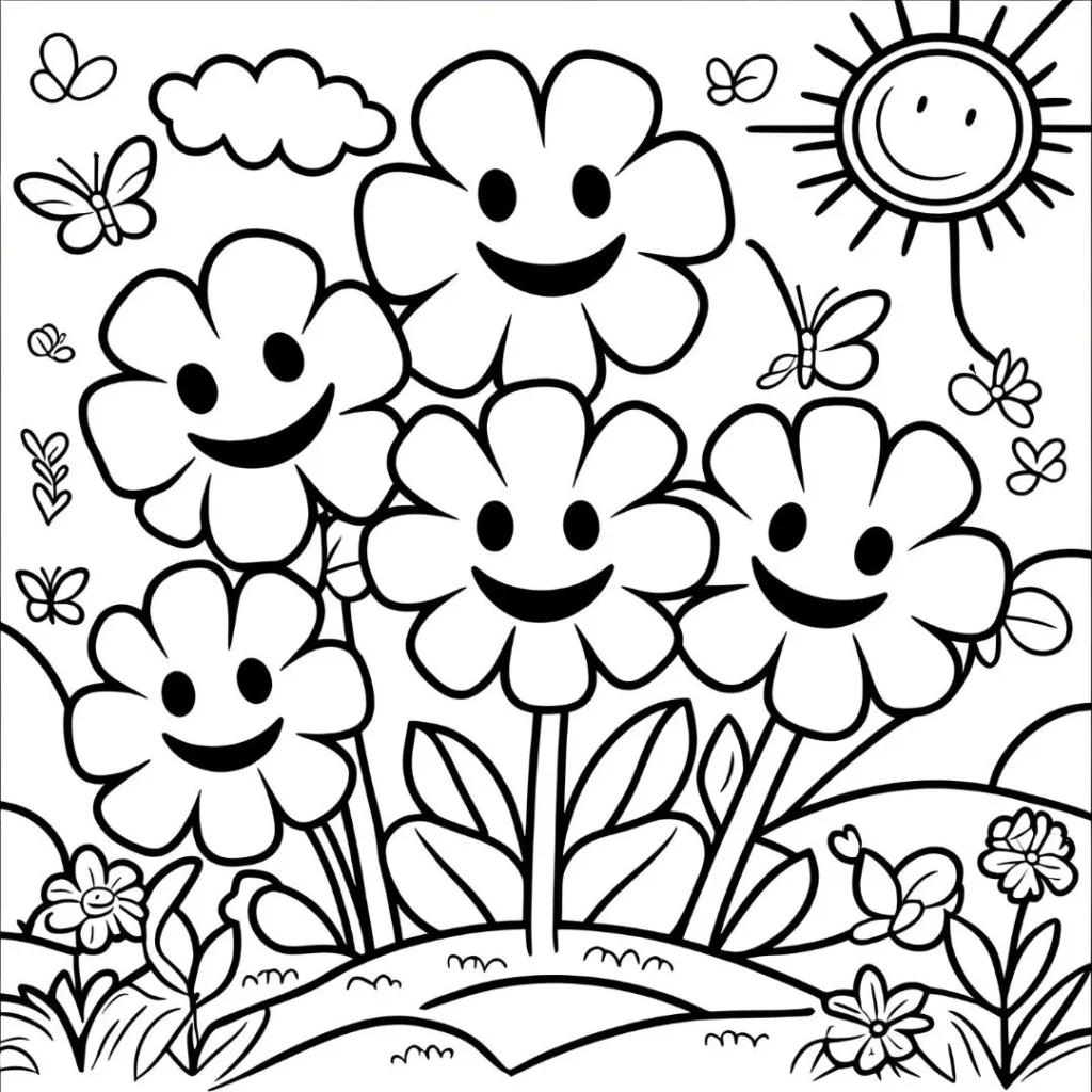 Easy Coloring Pages for Kids