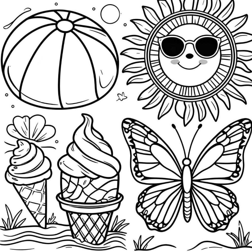 Easy Coloring Pages for Kids