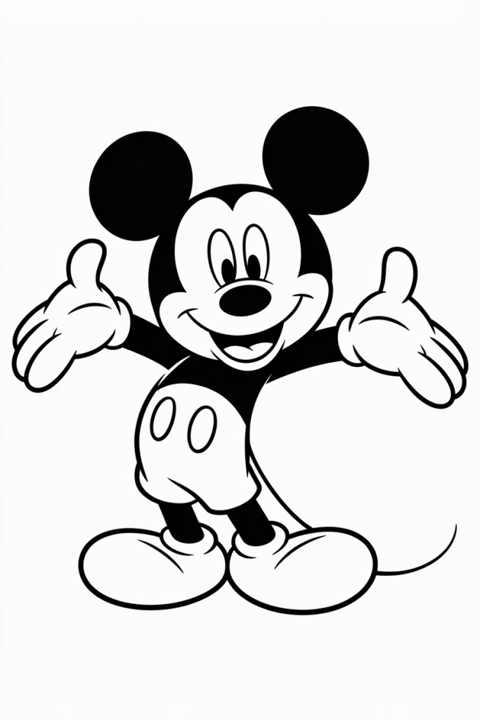 cartoon coloring pages