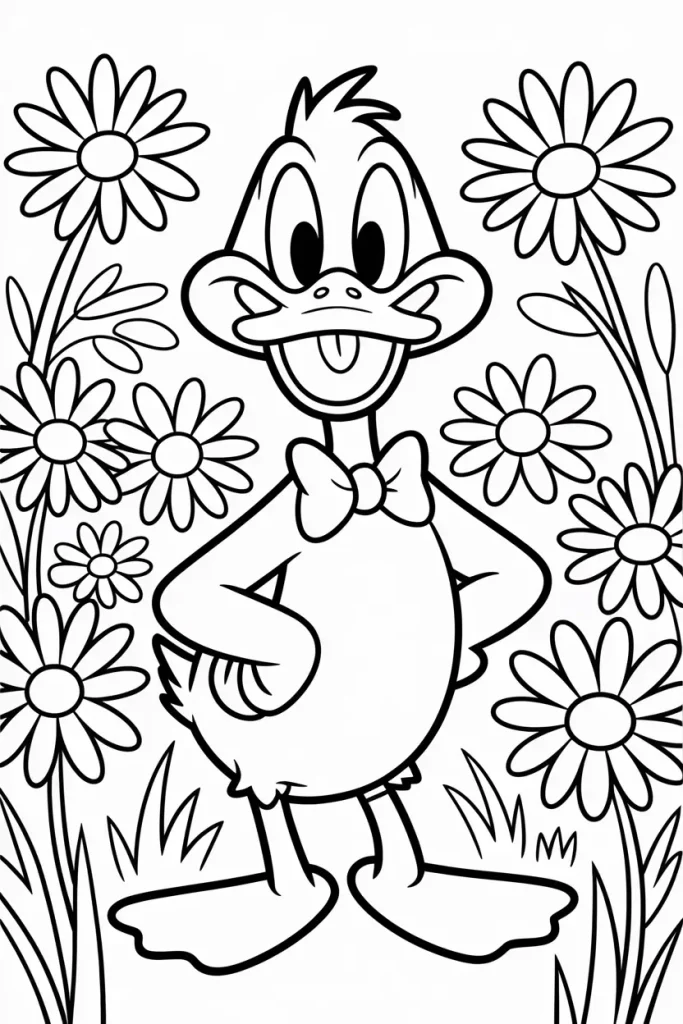 easy coloring pages for kids