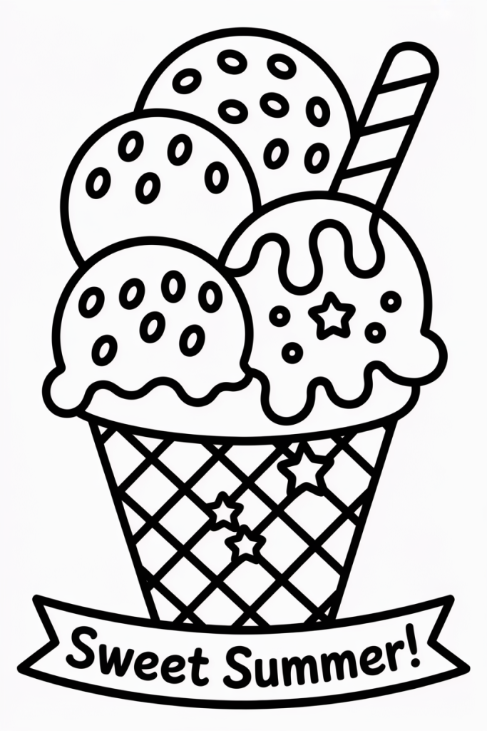 summer coloring pages printable