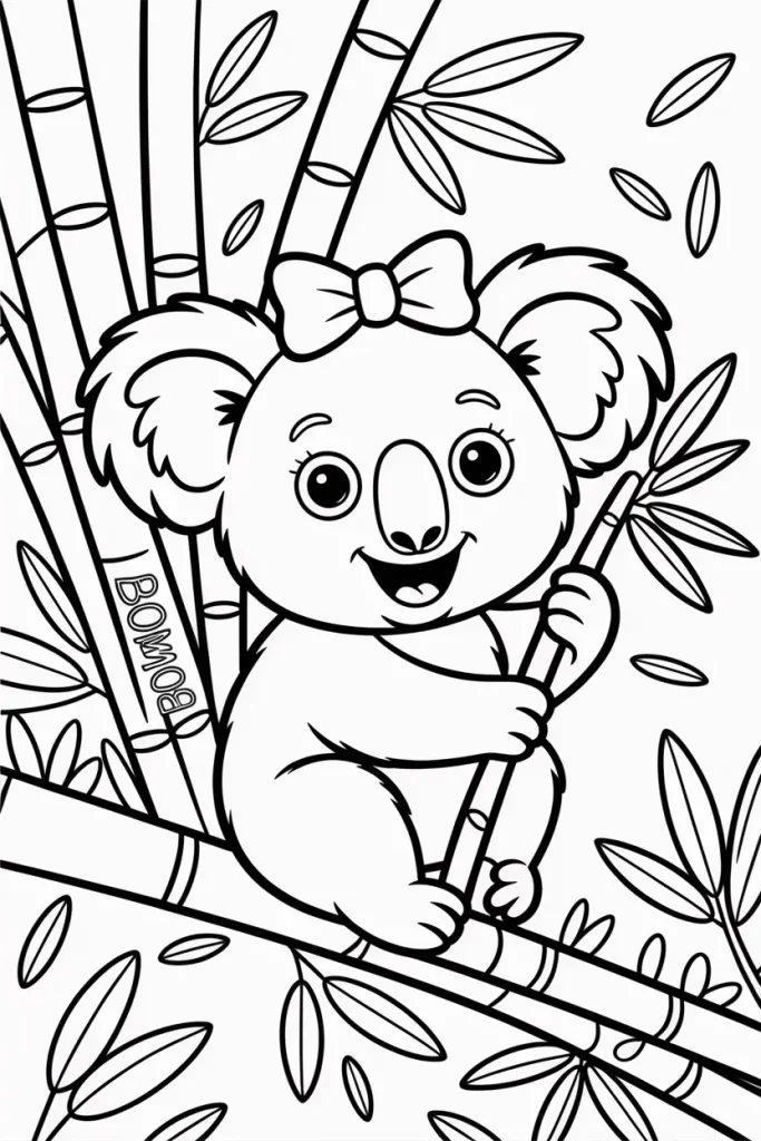 easy coloring pages for kids animals