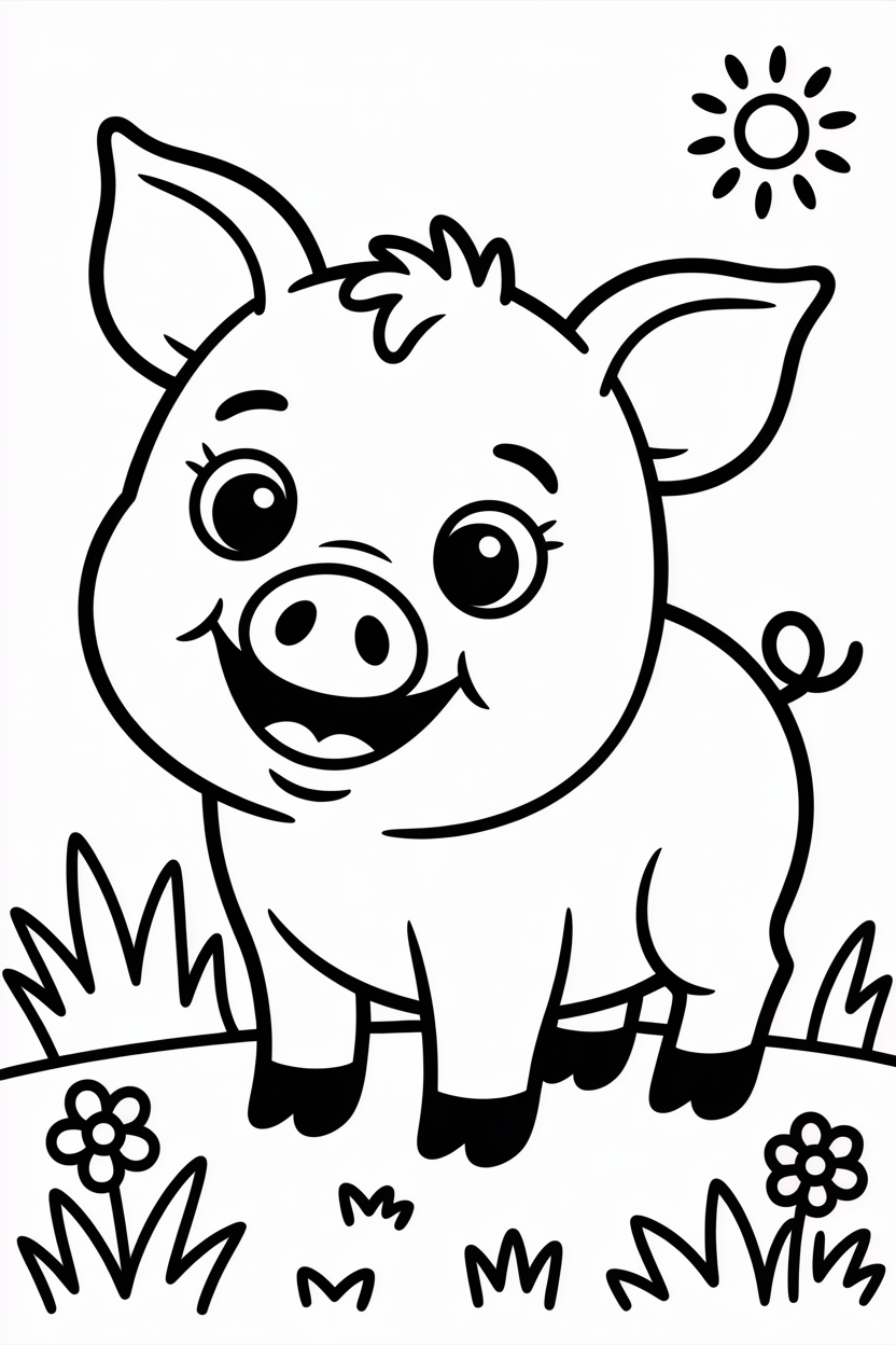 easy animal coloring pages pdf free download