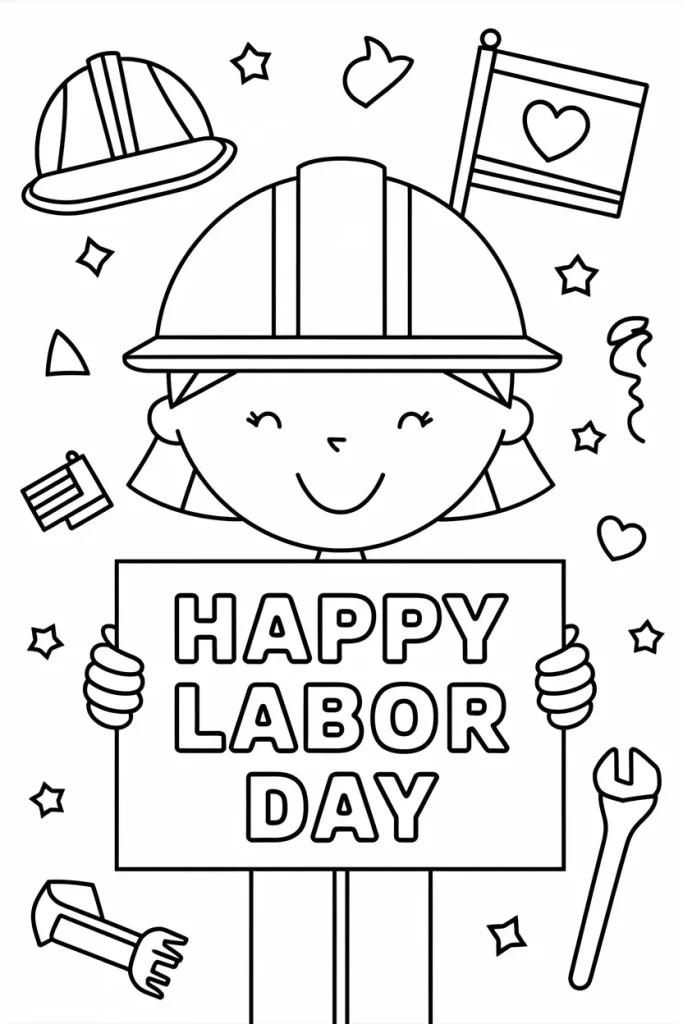 Labor Day Coloring Pages