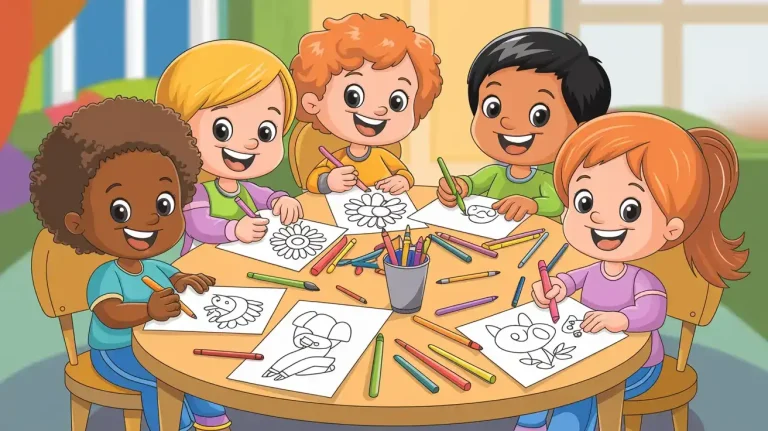 Easy Coloring Pages for Kids
