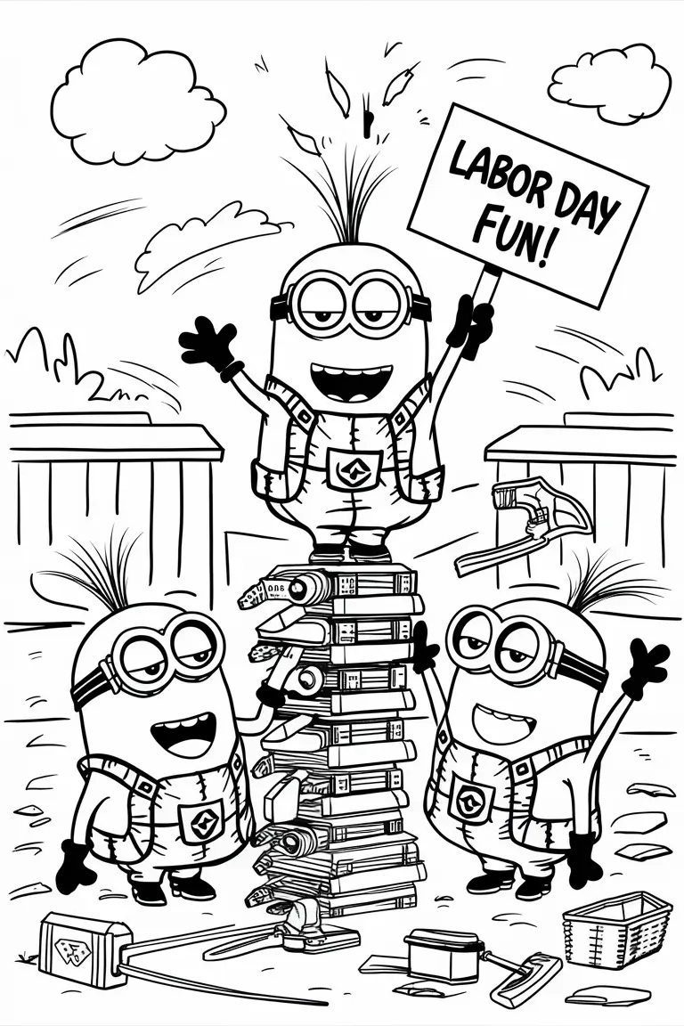 Labor Day Coloring Pages