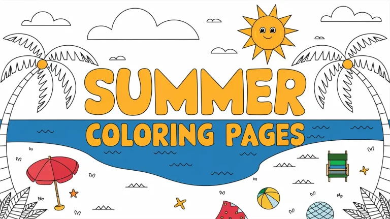 Summer Coloring Pages