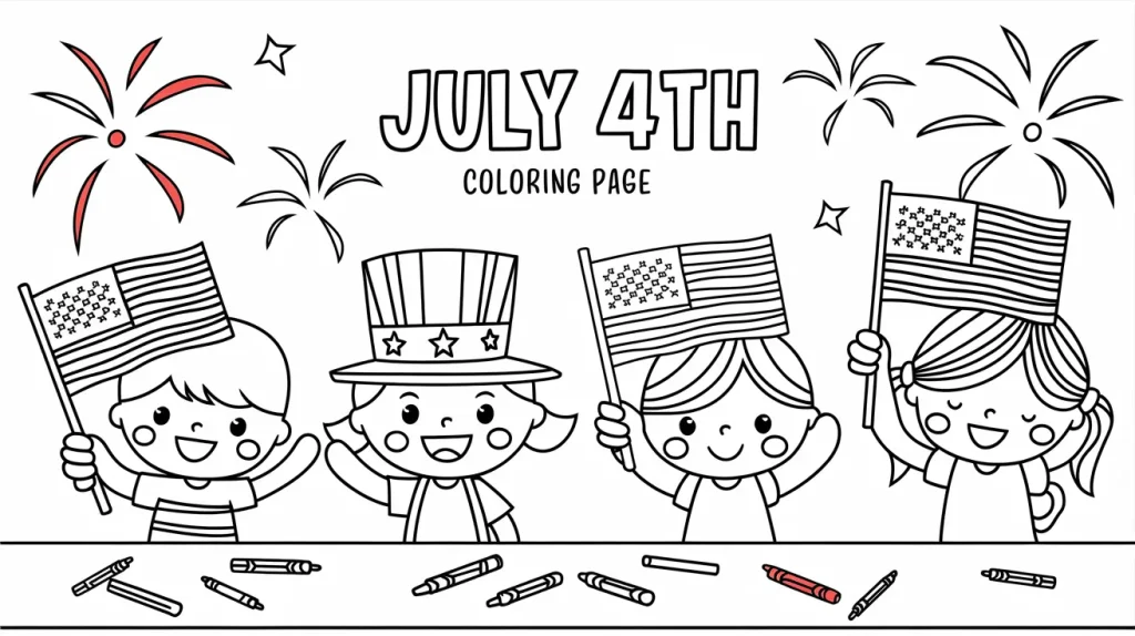 July 4th Coloring Pages