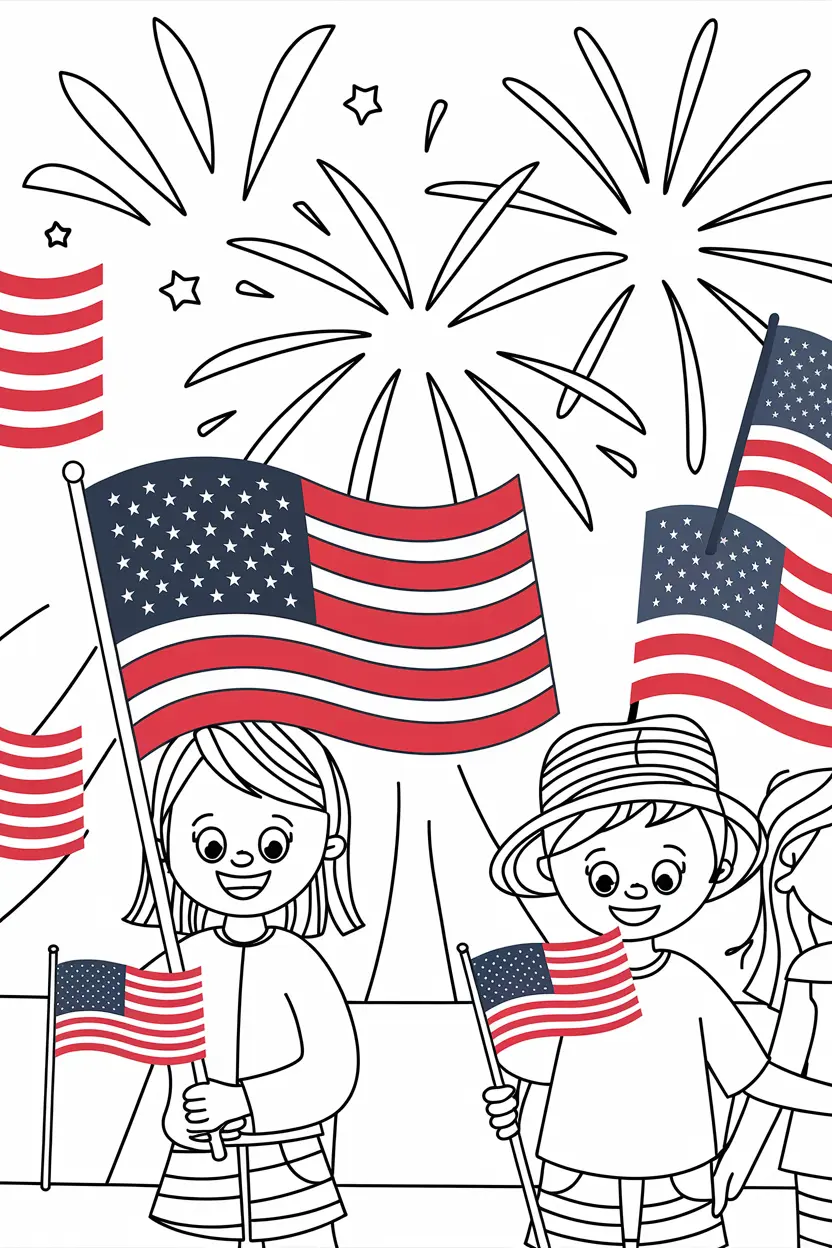 July 4th Coloring Pages