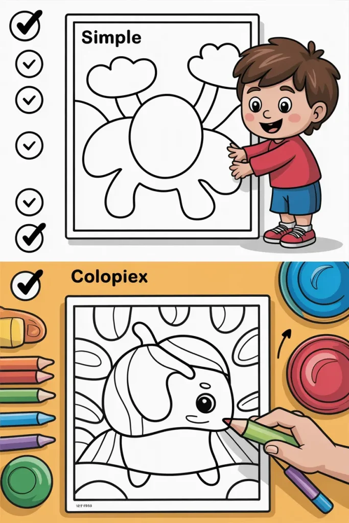 Easy Coloring Pages for Kids
