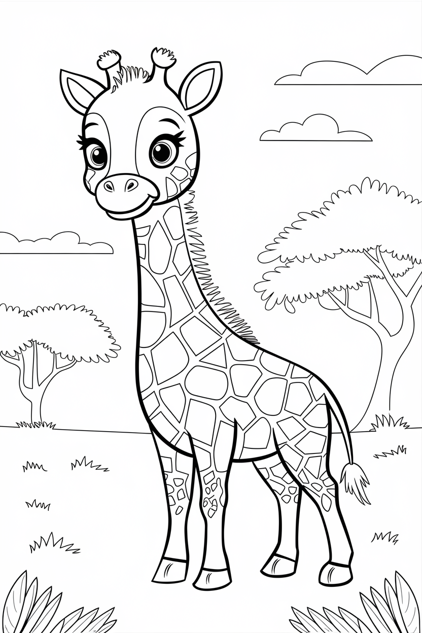 easy animal coloring pages pdf free download