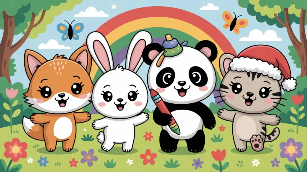 Cute Animal Coloring Pages