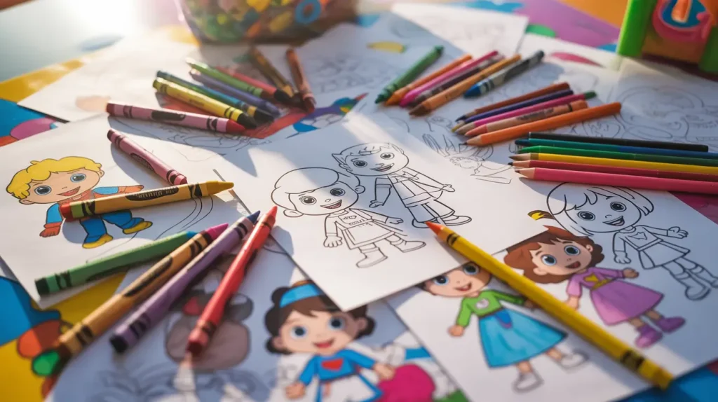 Cartoon Coloring Pages