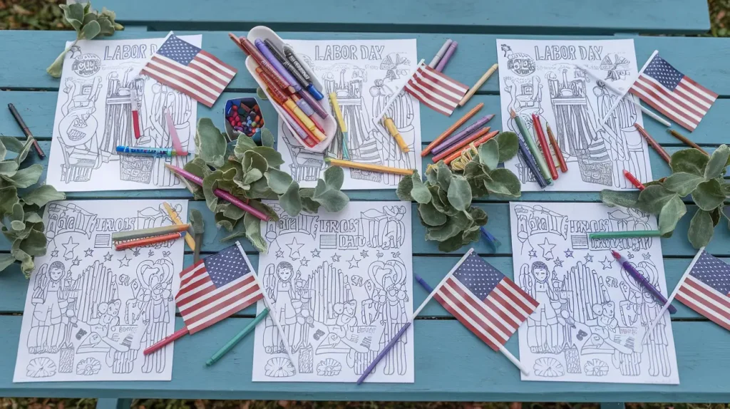Labor Day Coloring Pages