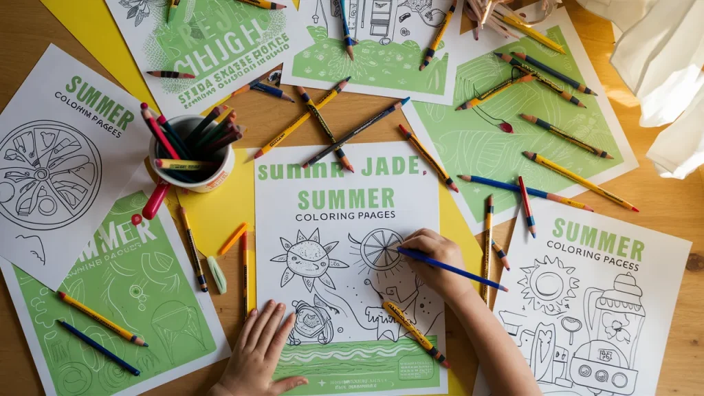 Jade Summer Coloring Pages