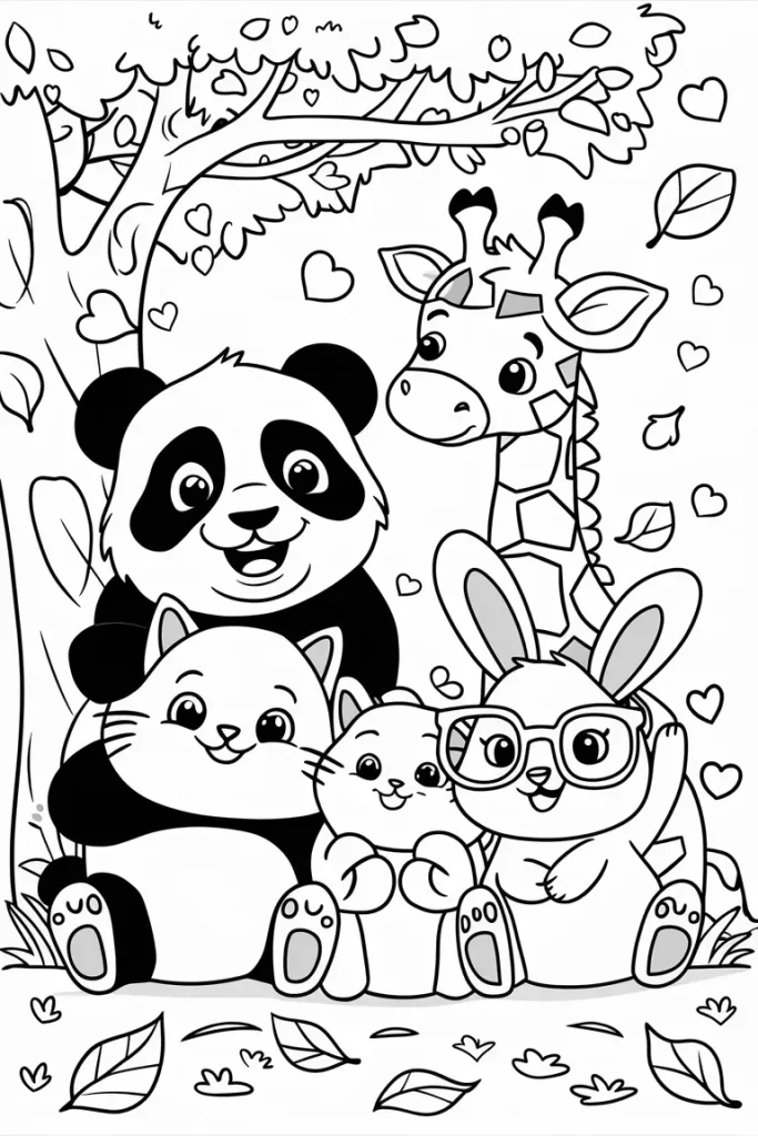 Cute Animal Coloring Pages