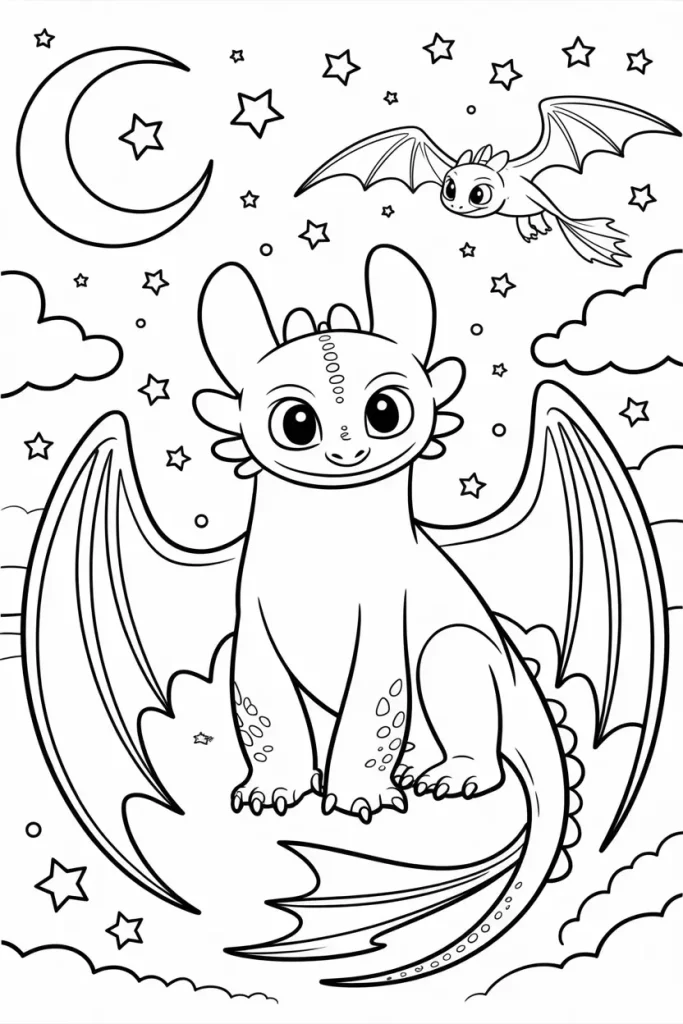  Toothless With Light Fury Luna