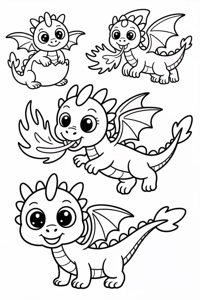 Printable How to Train Your Dragon Coloring Pages