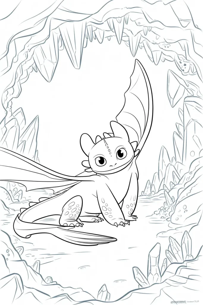how to train your dragon 3 coloring pages