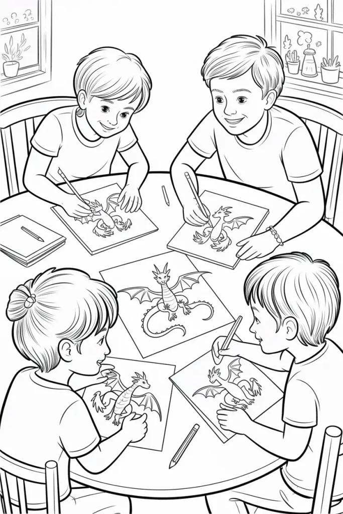Cute Coloring Pages for Kids