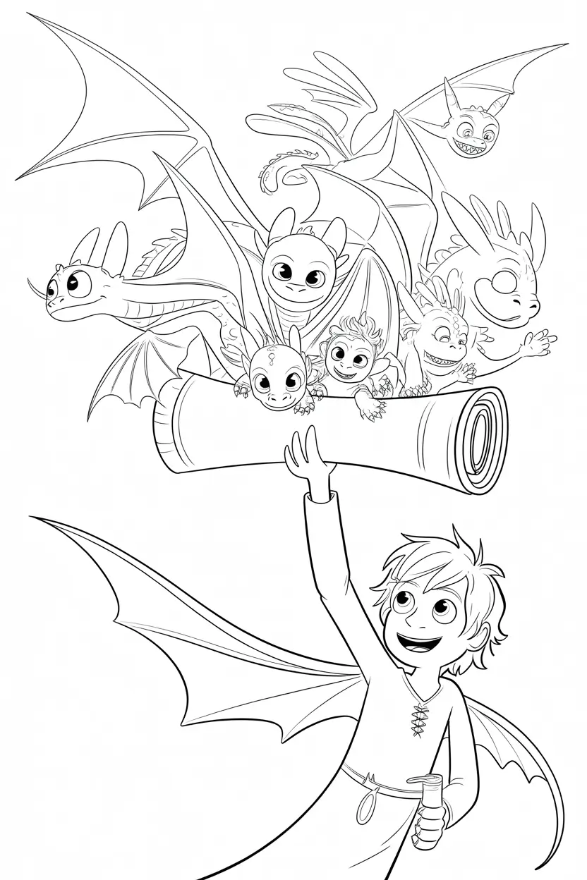 Printable How to Train Your Dragon Coloring Pages