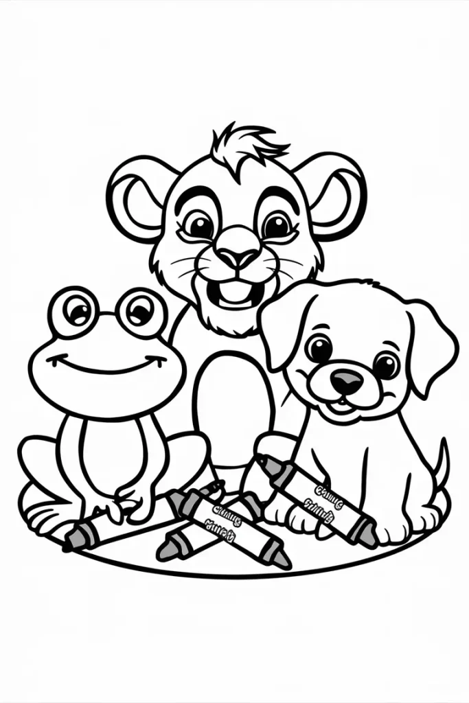 Cute Animal Coloring Pages