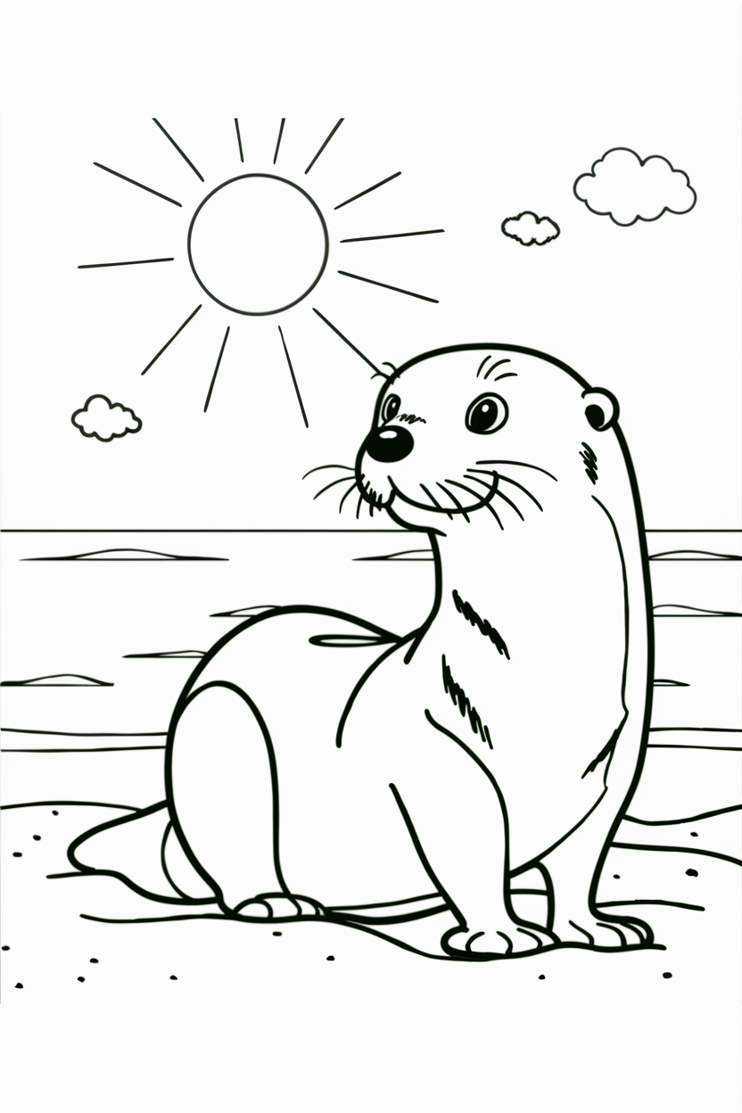 sea animal coloring pages free