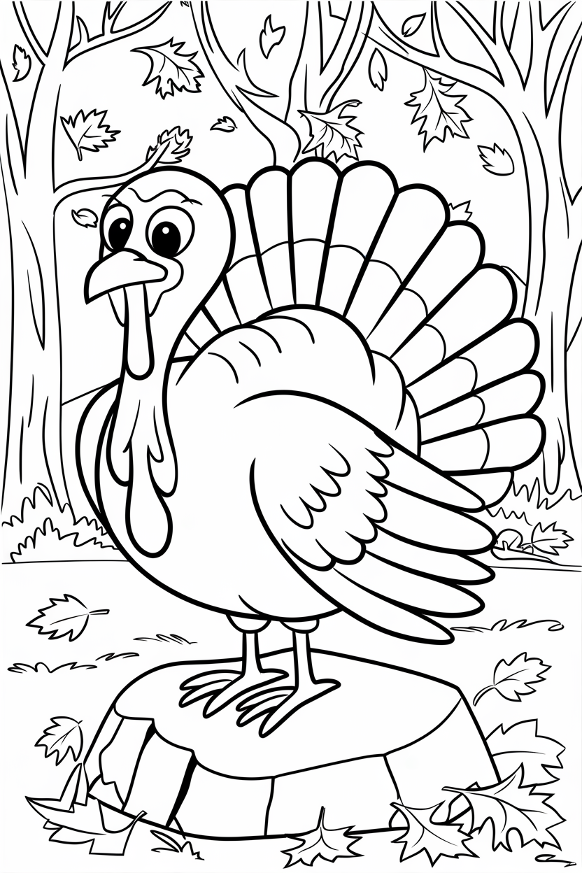 turkey coloring pages for toddlers