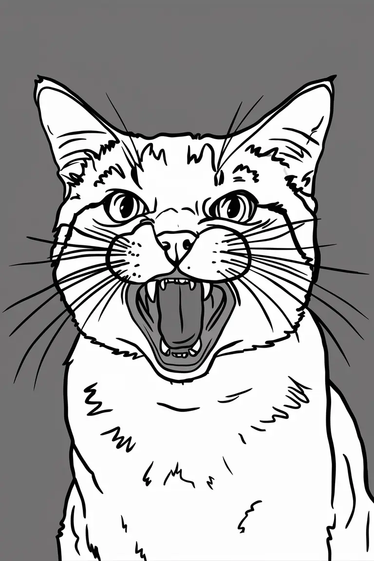 cat coloring pages printable