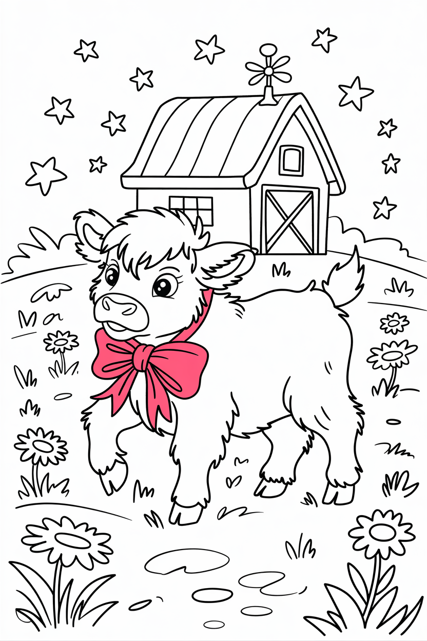 printable calf coloring pages
