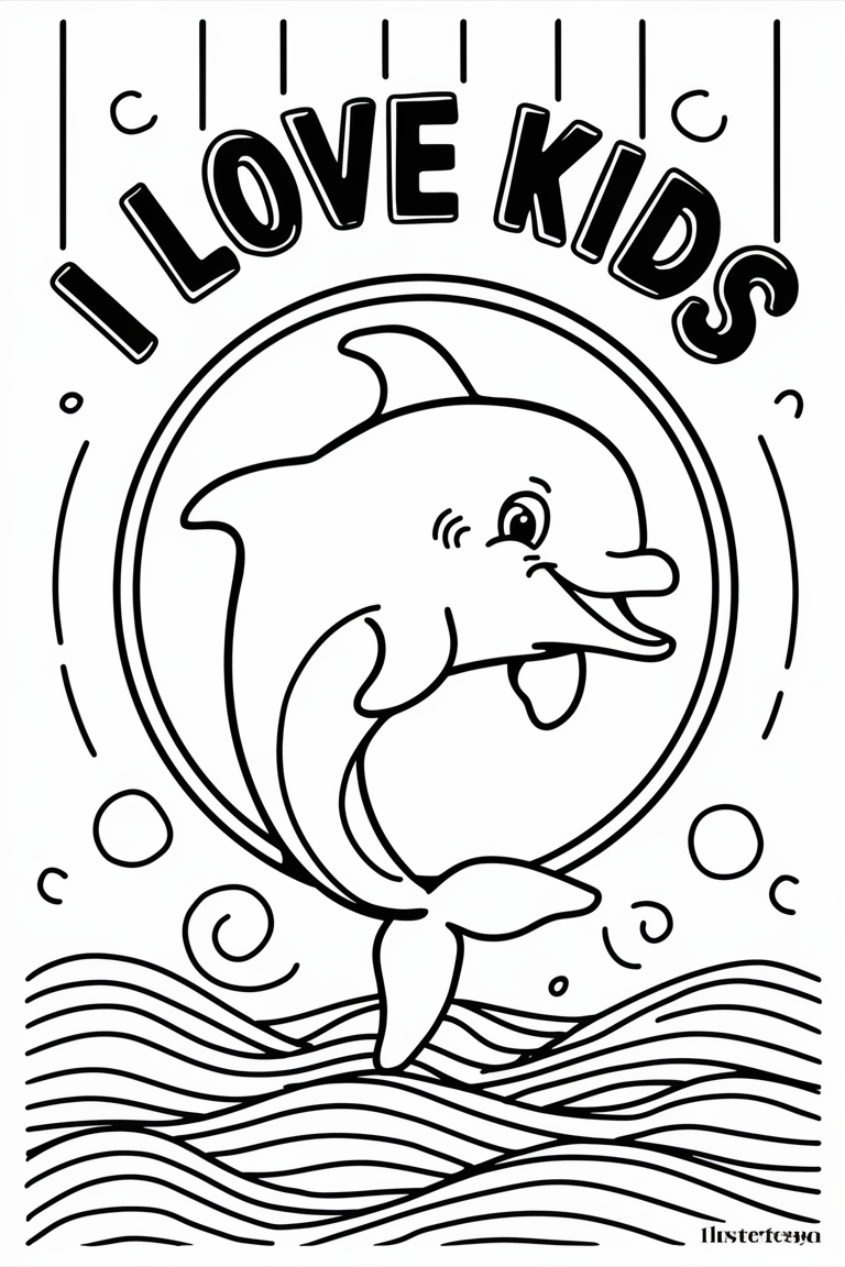 dolphin coloring pages free