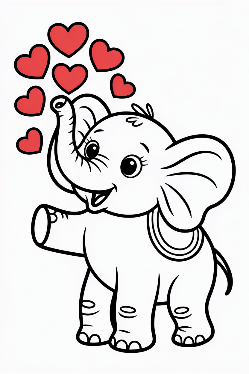 printable coloring pages elephants