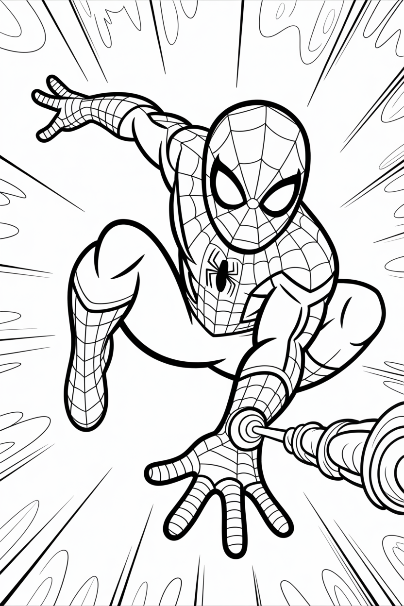 free spider-man coloring pages printable
