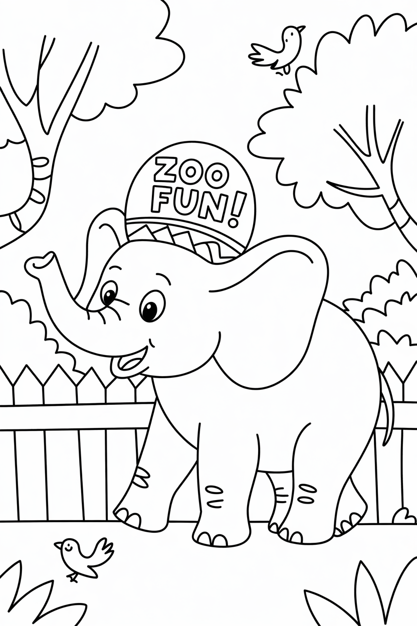 elephant coloring pages 4u
