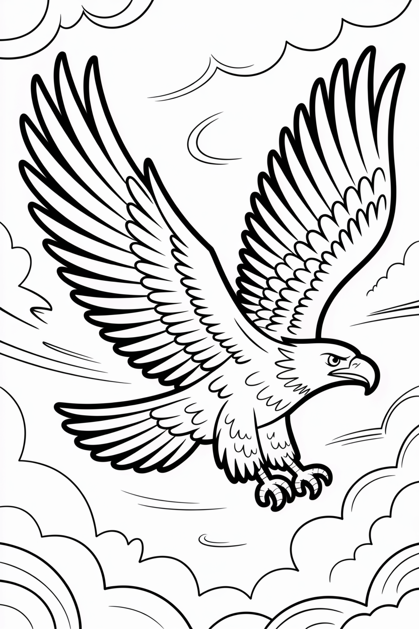 bald eagle coloring page