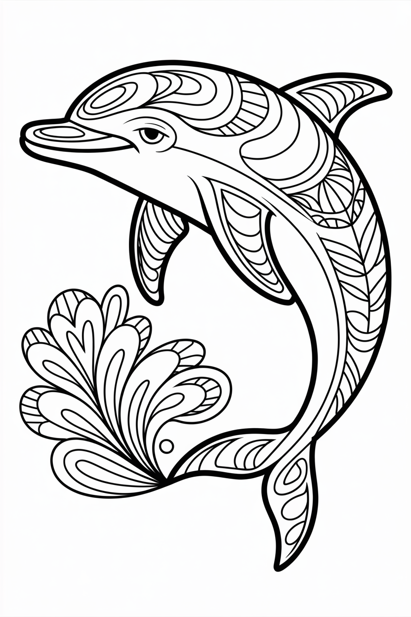 sea animal coloring pages adult