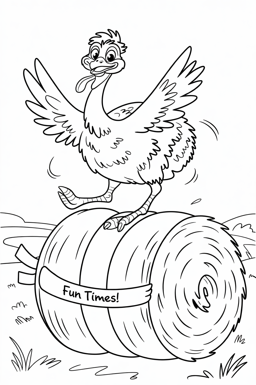 free printable emu coloring pages
