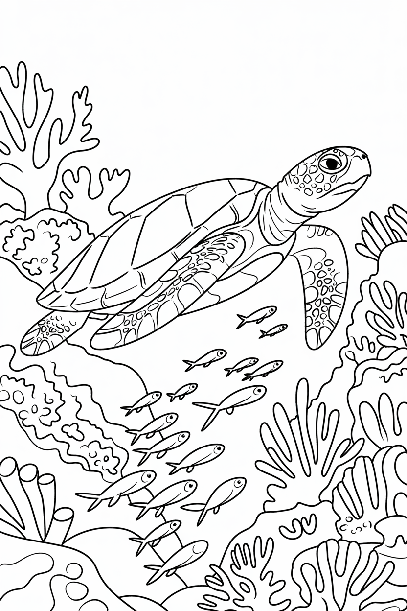 sea animal coloring pages for adults