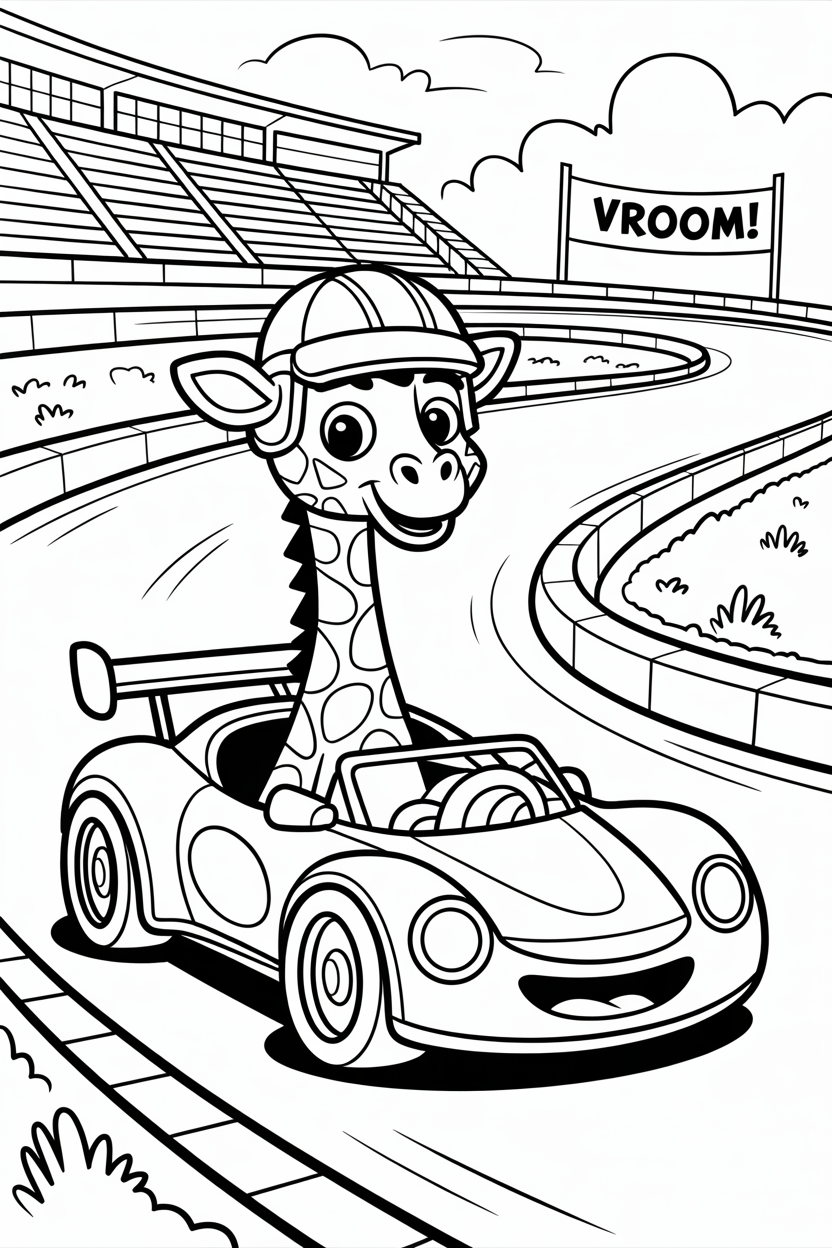 giraffe coloring pages pdf
