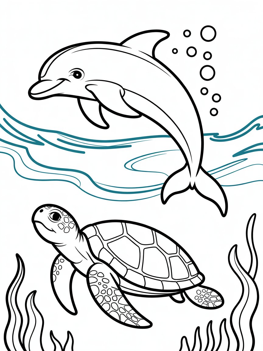 dolphin coloring pages for adults