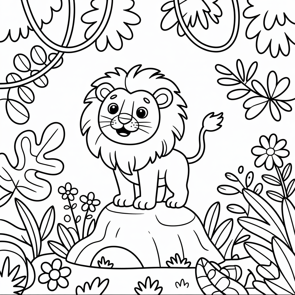 lion coloring pages free