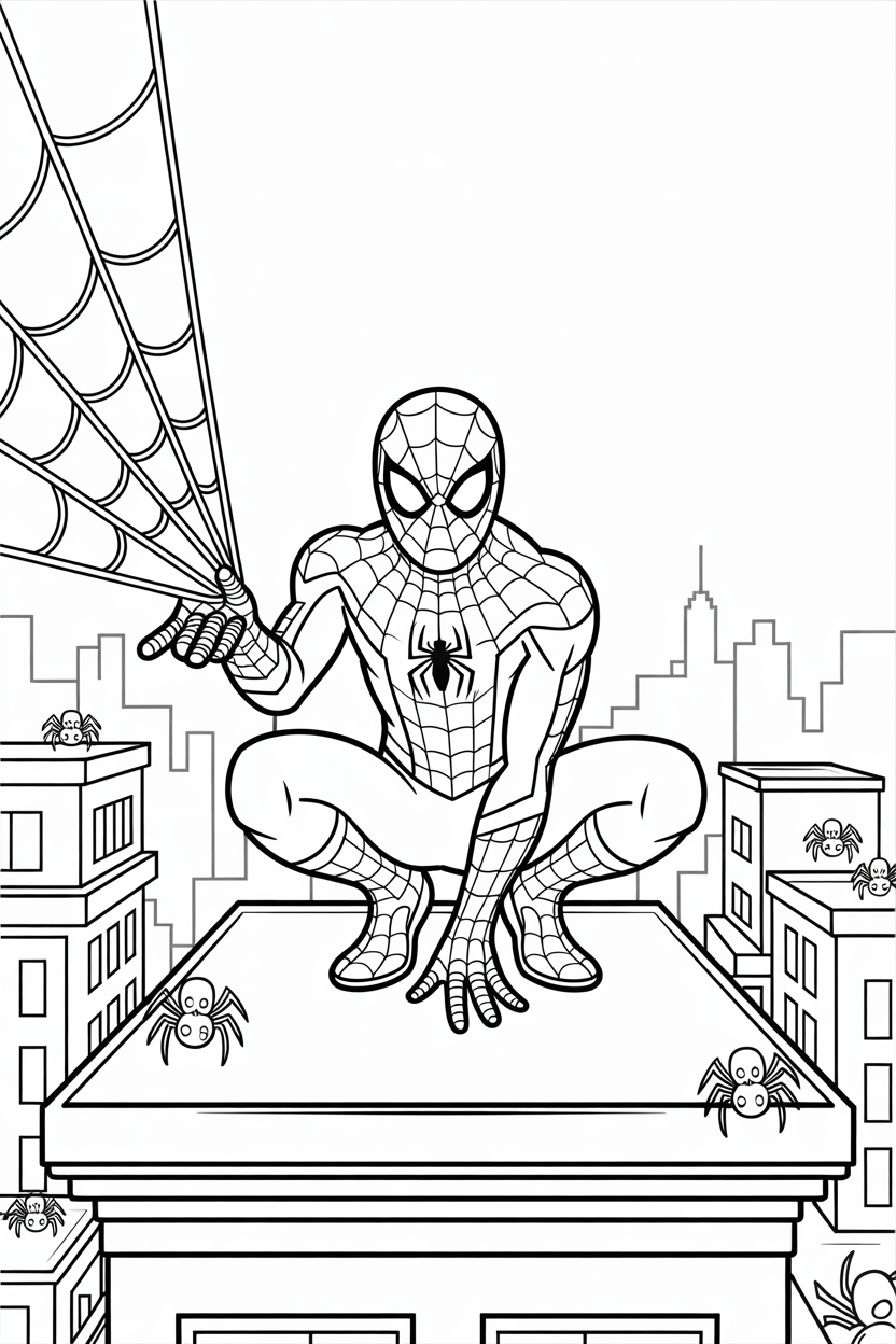 free spider-man coloring pages printable