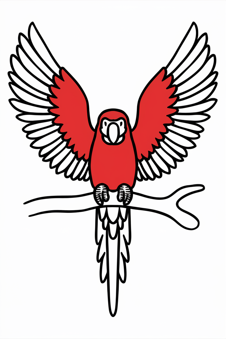 macaw coloring pages printable