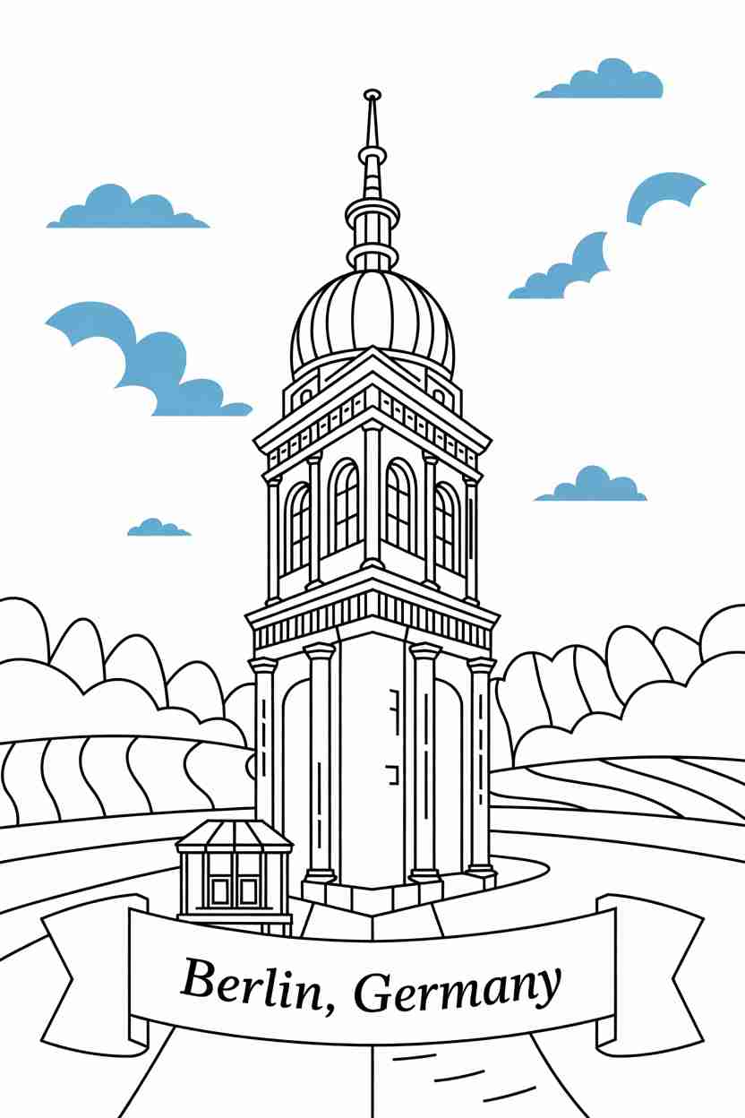 berlin coloring pages