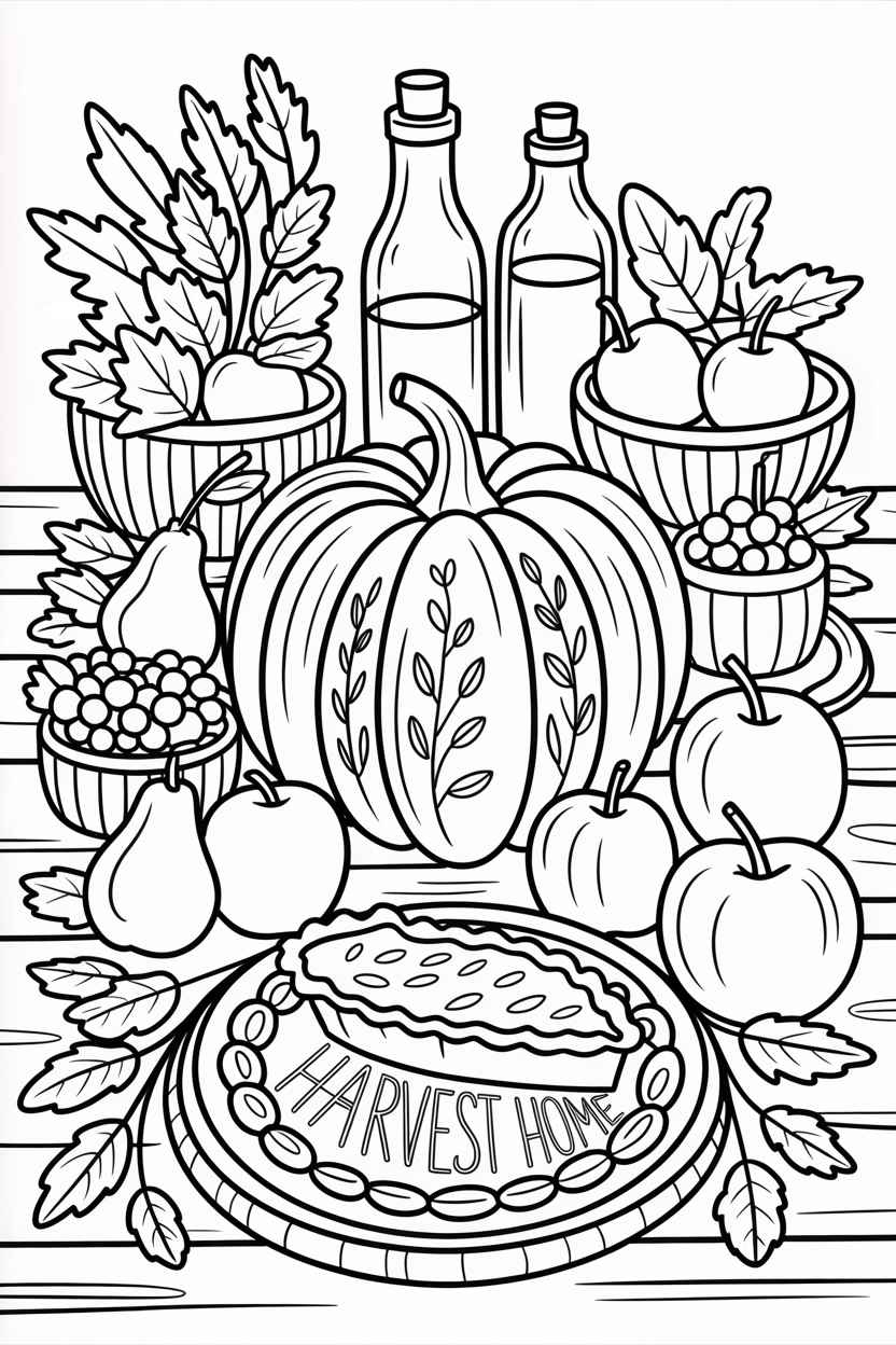 thanksgiving coloring pages for kids free