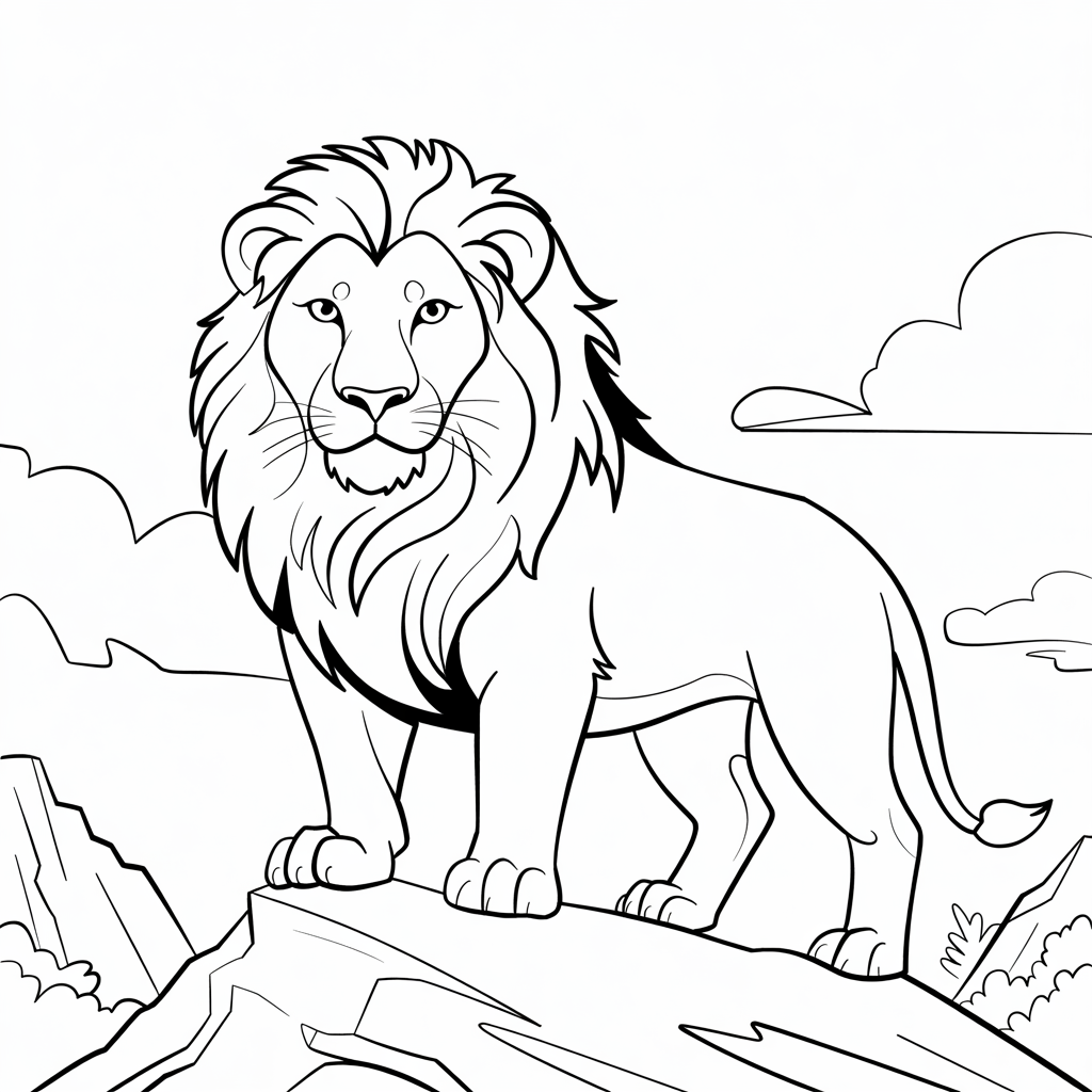 lion coloring pages free