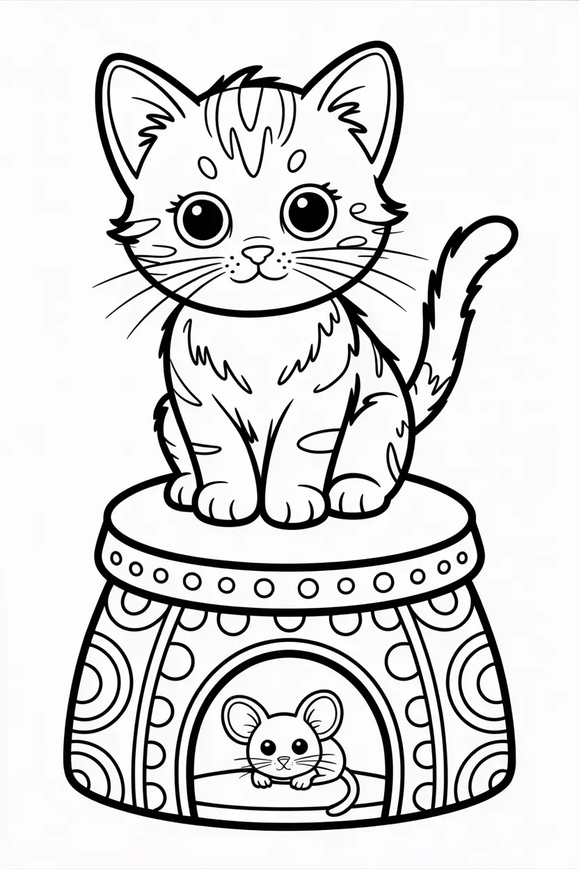 kitten coloring pages pdf