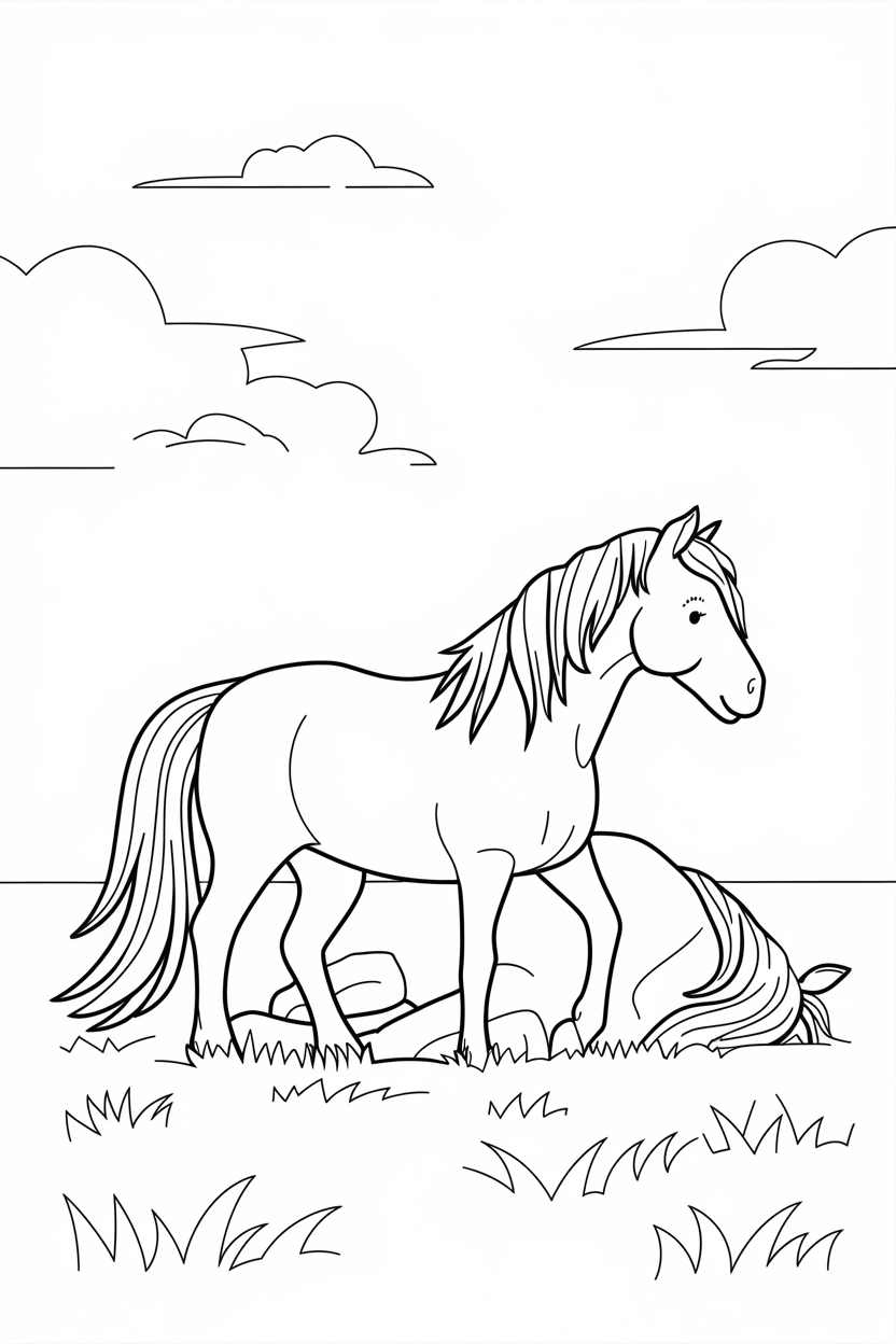 pony coloring pages printable