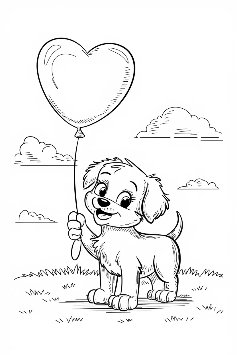 puppy coloring pages realistic